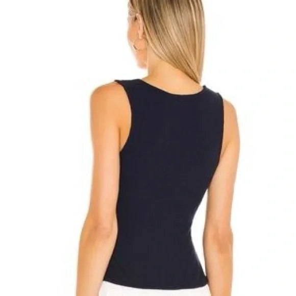 Lovers and Friends, Sally Wrap Top, Navy blue, Sleeveless, V- Neck, Sz XS - Picture 4 of 12